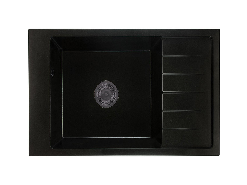 Kuhinjski sudoper Lurano (crna) (bez otvora za bateriju) (D)