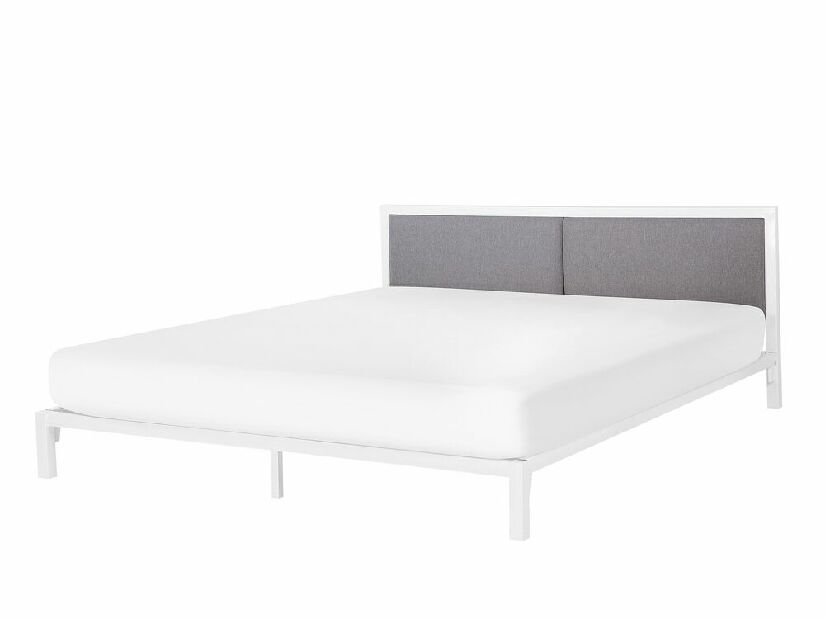 Bračni krevet 180 cm CAMAR (s podnicom) (bijela)