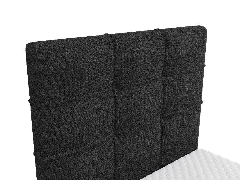 Jednostruki krevet 90 cm Infernus Comfort (crna) (s podnicom, bez prostora za odlaganje)