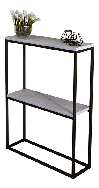 Konzolni stolić Mattel (crna + beton)
