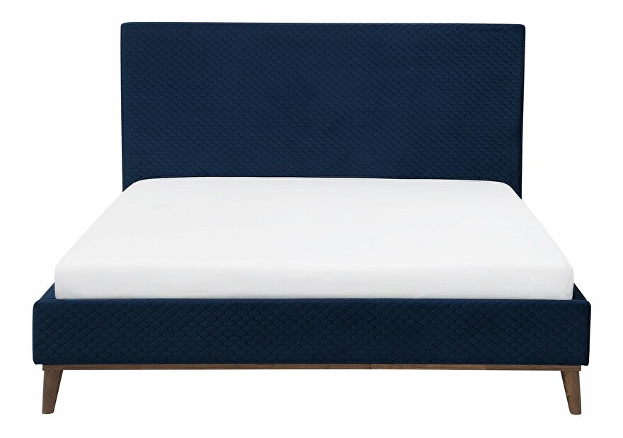 Bračni krevet 180 cm BARON (s podnicom) (plava)