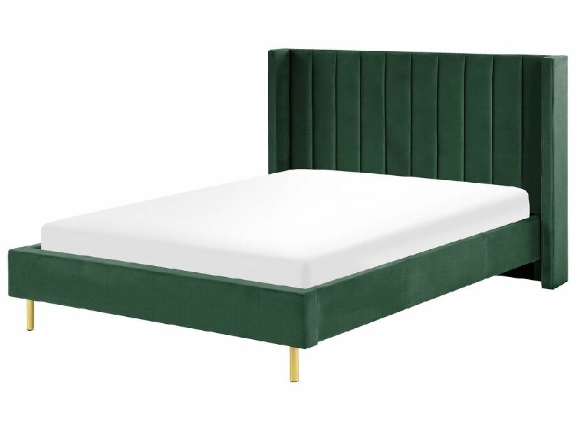Bračni krevet 140 cm Vue (zelena) (s podnicom)