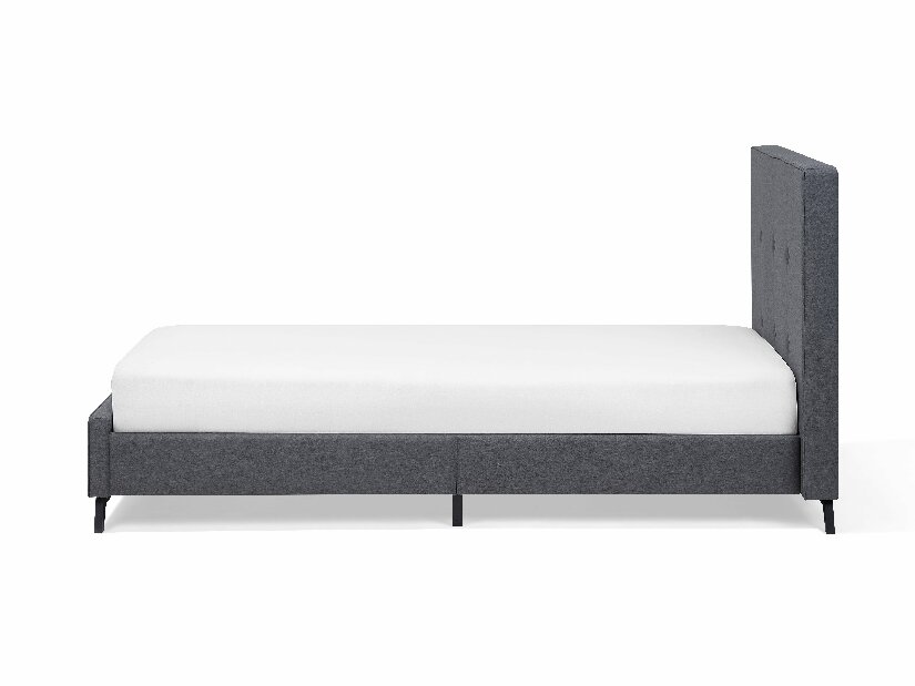 Jednostruki krevet 90 cm AMBRE (s podnicom) (siva)