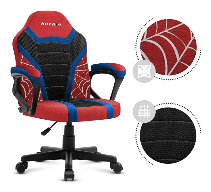 Dječja gaming stolica Rover 1 (crna + crvena + plava)