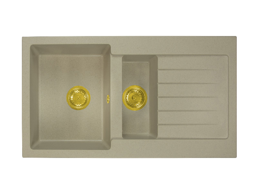 Kuhinjski sudoper Altava (bež) (sa 2 otvora za bateriju) (D)