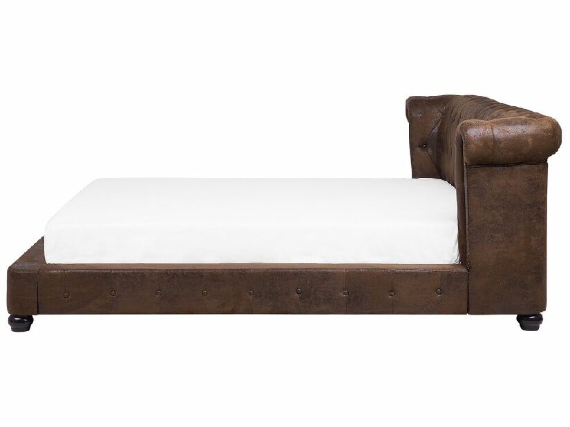 Bračni vodeni krevet 180 cm Chomper (smeđa) (s podnicom i madracem)
