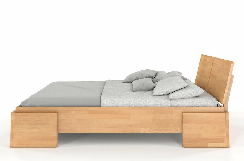 Bračni krevet 180 cm Naturlig -Jordbaer High (bukva)