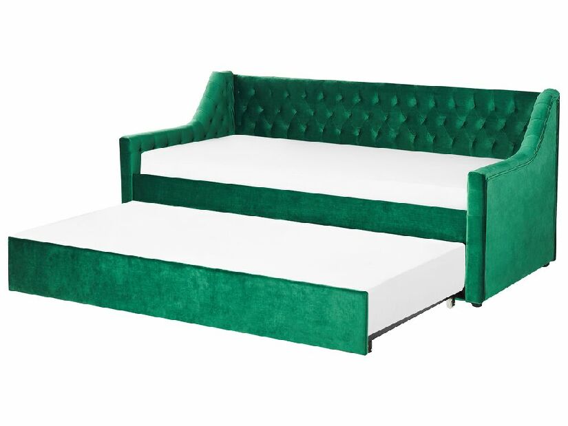 Jednostruki krevet 200 x 90 cm Monza (zelena)