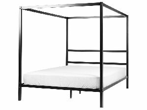 Bračni krevet 160 cm Lesta (crna)