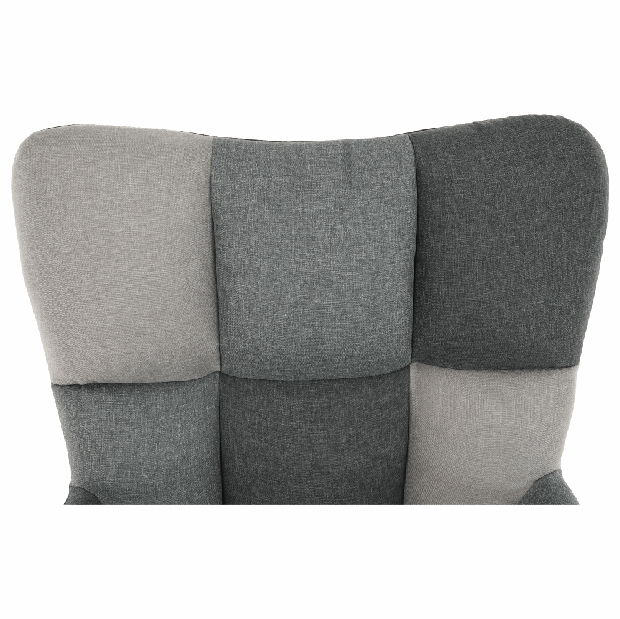Dizajnerska okretna fotelja Komand (patchwork)