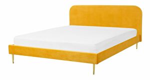 Bračni krevet 180 cm Faris (žuta) (s podnicom)