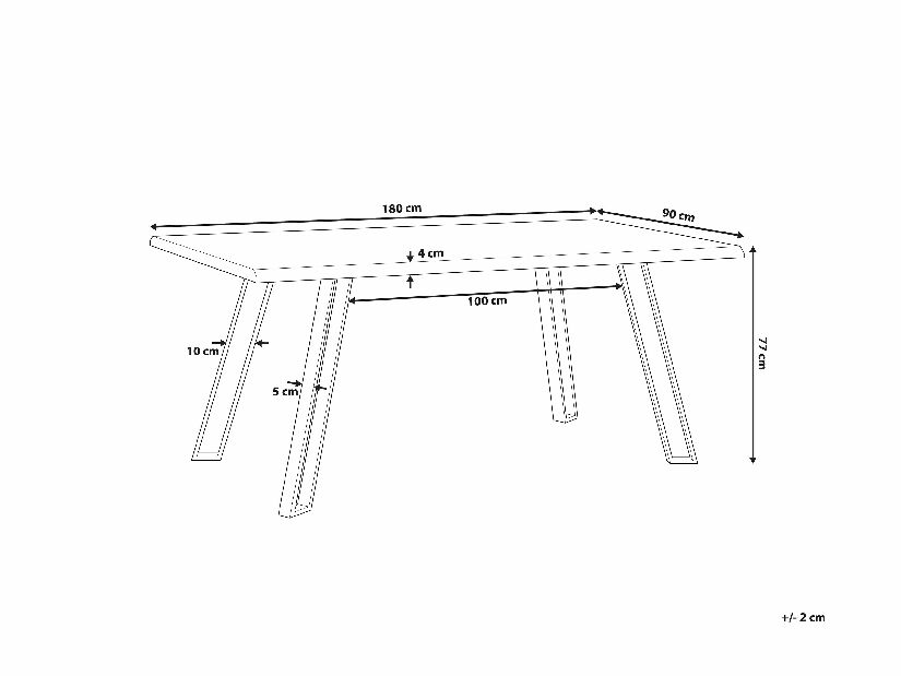 Blagovaonski stol Gisborne (za 8 osoba) (svijetlo drvo)