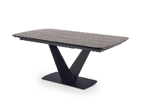 Blagovaonski stol Vinsan (tamno siva + crna) (za 8 i više osoba)