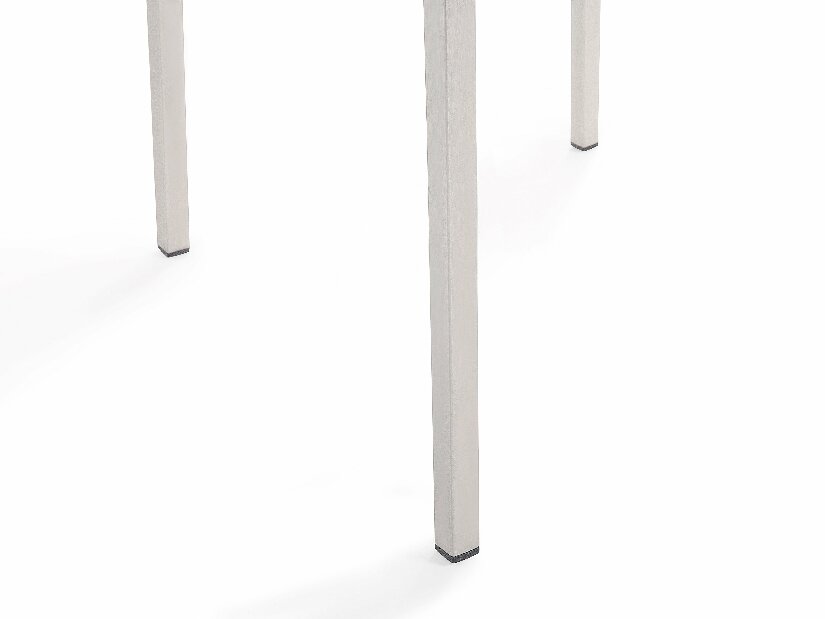 Vrtni blagovaonski set Grosso (siva + tamno siva) (bijele stolice) (u kompletu) (za 6 osoba) (granit)