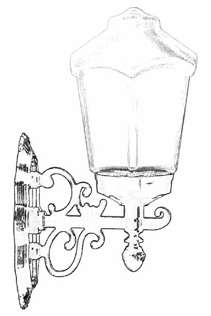 Vanjska zidna svjetiljka Mylie (crna)