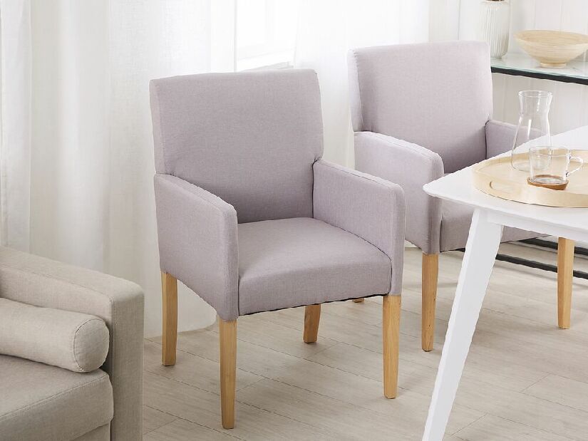Blagovaonska stolica ROCKY (tekstil) (svijetlo siva)