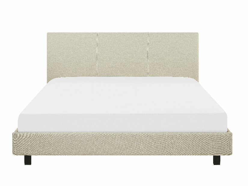 Bračni krevet 160 cm ALVIA (s podnicom) (bež)