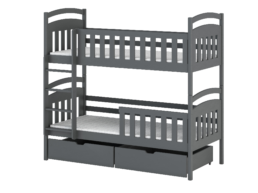 Dječji krevet 80 x 180 cm Sarina (s podnicom i prostorom za odlaganje) (grafit)