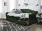 Jednostruki krevet 90 cm Amrora 90 (tamno zelena) (s podnicom i prostorom za odlaganje)