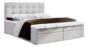Bračni krevet Boxspring 180 cm Fade 2 (bež) (s madracem i prostorom za odlaganje)