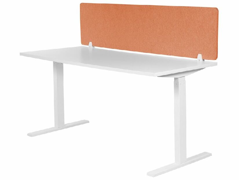 Pregrada za radni stol 130 x 40 cm Walda (crvena) 