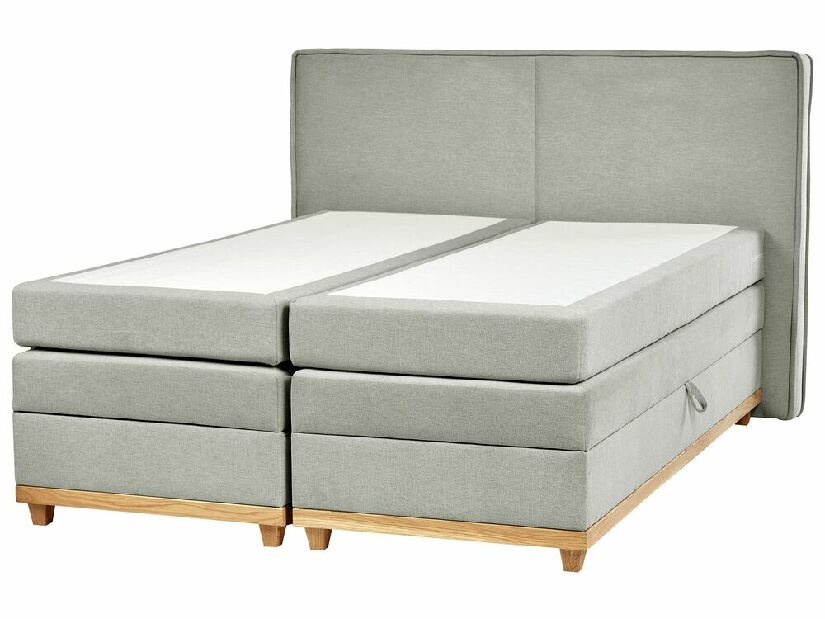 Bračni krevet 160 cm Despina (siva) (s podnicom i madracem) (s prostorom za odlaganje)
