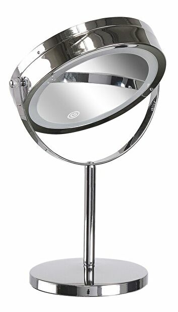 Kozmetičko ogledalo Verde (srebrna) (s LED rasvjetom)