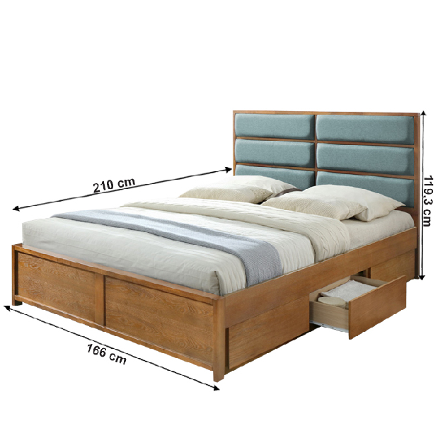 Bračni krevet 160 cm Ibess (S podnicom) 