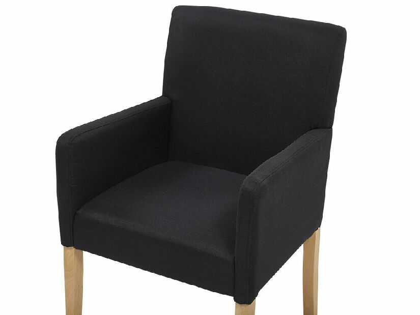 Blagovaonska stolica ROCKY (tekstil) (crna)