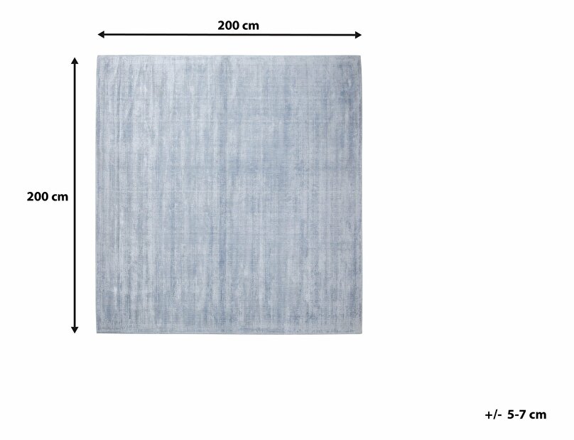 Tepih 200x200 cm Gari (svijetlo plava)
