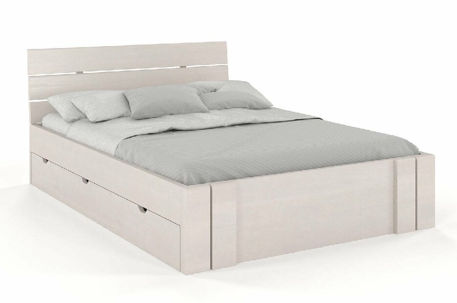 Bračni krevet 160 cm Naturlig -Tosen High Drawers (borovina)