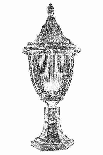 Vanjska zidna svjetiljka Desiree (smeđa)