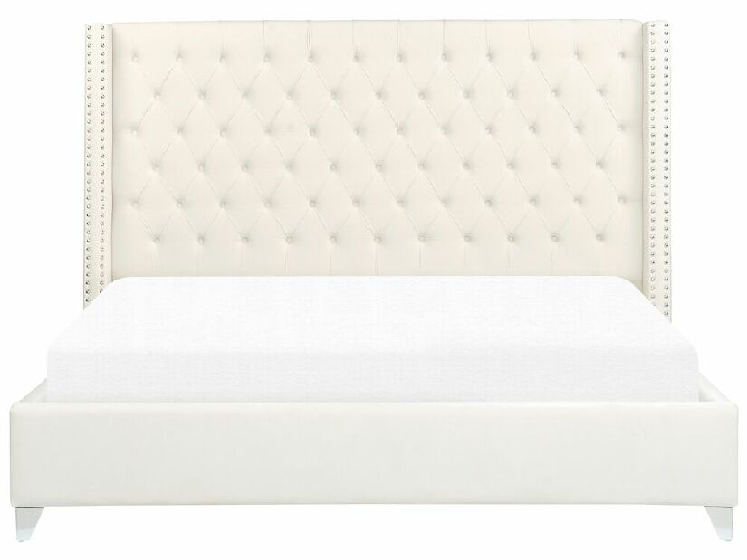 Bračni krevet 180 cm Lubbka (bijela) (s podnicom)