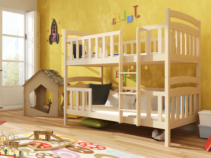 Dječji krevet 90 x 200 cm Fermin (s podnicom i prostorom za odlaganje) (borovina)
