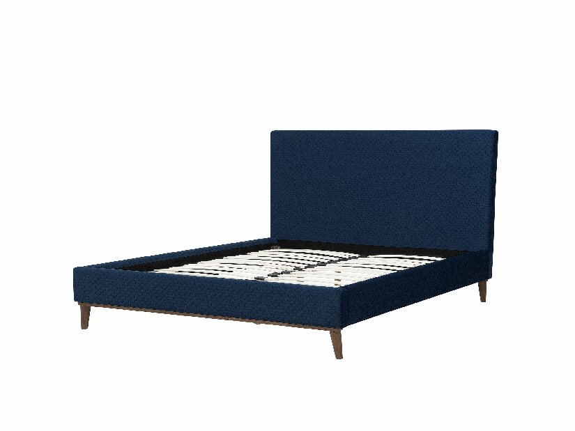 Bračni krevet 180 cm BARON (s podnicom) (plava)