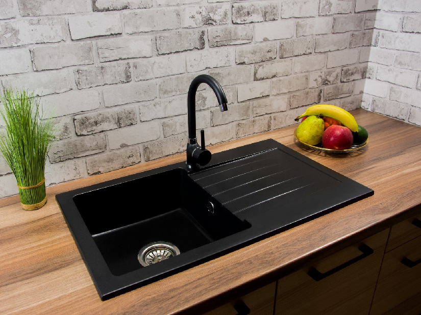 Kuhinjski sudoper Lemmion (crna) (bez otvora za bateriju) (D)