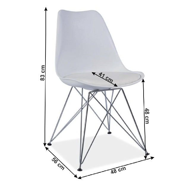 Blagovaonska stolica Melany (bijela) *outlet moguća oštećenja