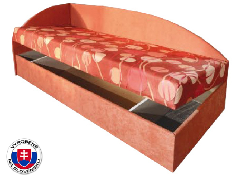 Jednostruki krevet (kauč) 80 cm Mamie (s opružnim madracem) (L)