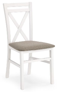 Blagovaonska stolica Delmar bijela (bijela + bež)