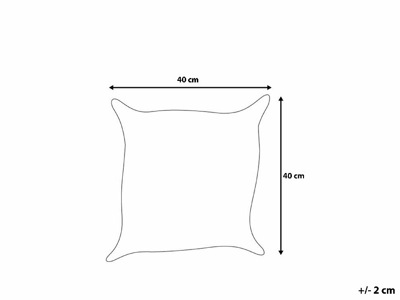 Vrtni jastuk 40x40 cm Plain (krem bijela)