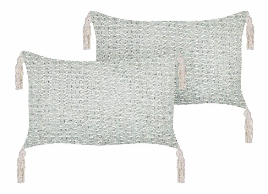 Set 2 ukrasna jastuka 25 x 45 cm Hakko (zelena)