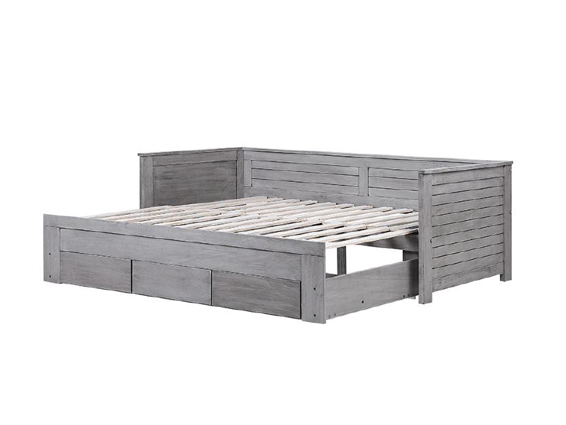 Krevet na razvlačenje 91 cm CAJUN (s podnicom) (siva)