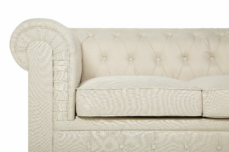 Sofa trosjed Chichester (tkanina) (bež)