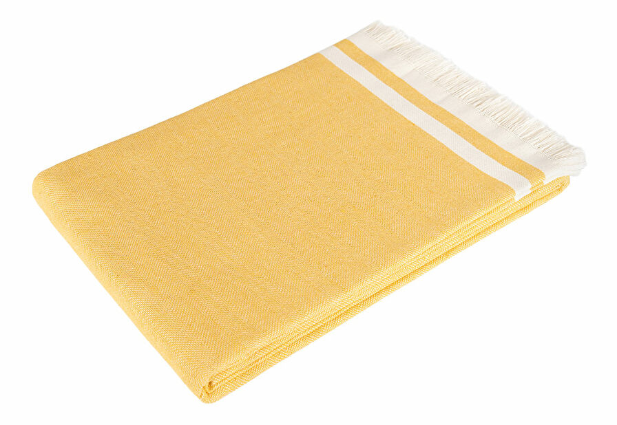 Prekrivač za sofu 170 x 230 cm Alenea (boja senfa)