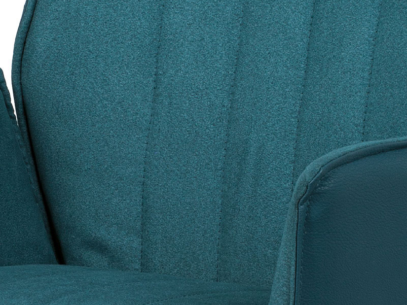 Blagovaonska stolica Hagga-399-BLUE2 (petrolej plava + crna)