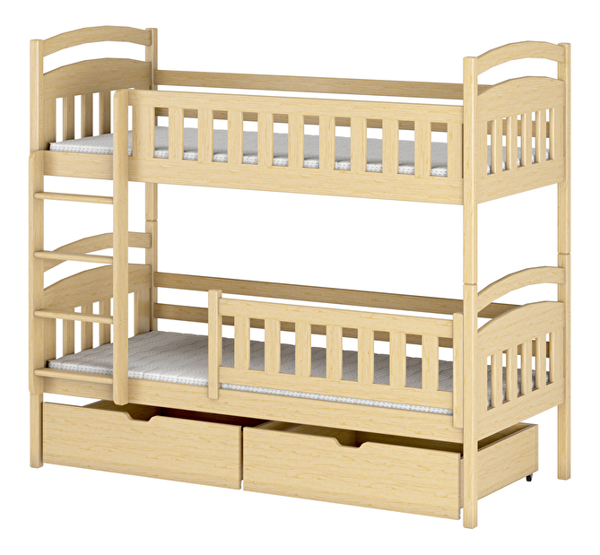 Dječji krevet 90 x 200 cm Irwin (s podnicom i prostorom za odlaganje) (borovina)