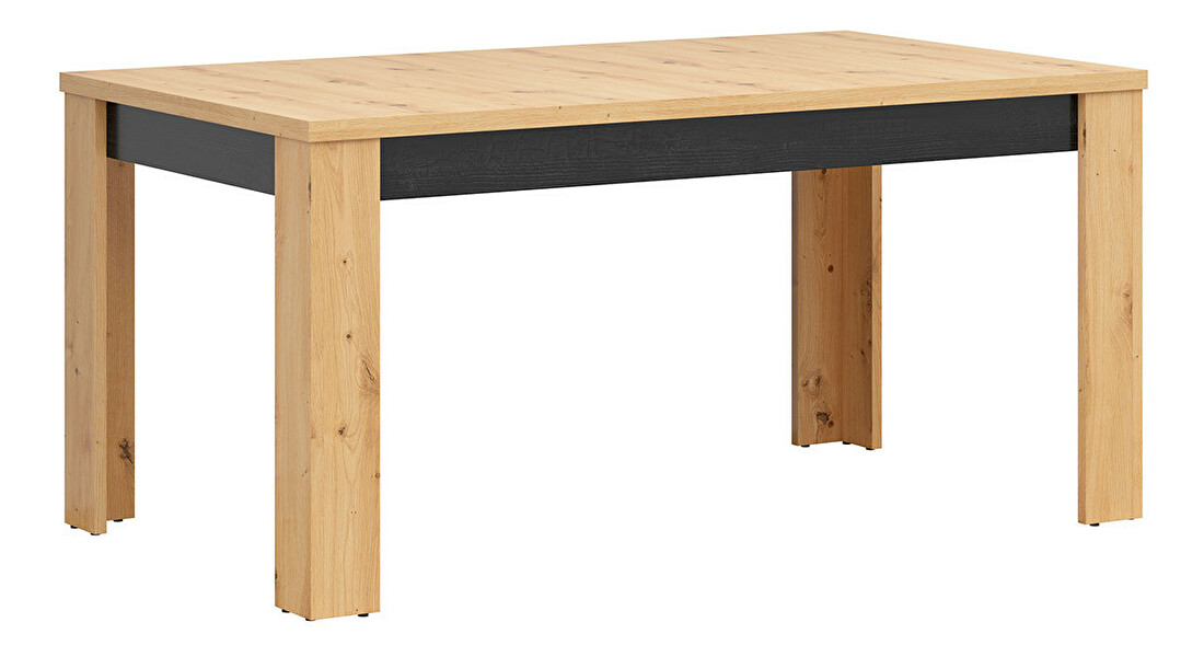 Blagovaonski stol Ostia STO/7/16 (hrast artisan + hrast crni) (za 6 do 8 osoba)