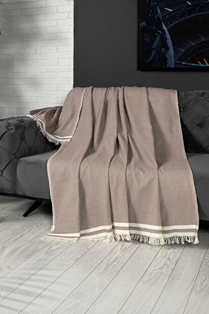 Prekrivač za sofu 170 x 230 cm Alenea (smeđa)