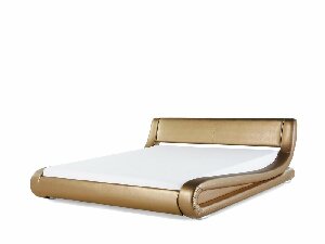 Bračni krevet 160 cm AVENUE (s podnicom) (zlatna)