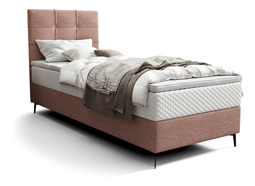 Jednostruki krevet 90 cm Infernus Bonell (losos) (s podnicom, bez prostora za odlaganje)
